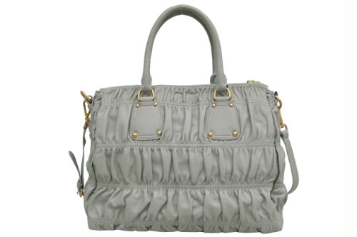 2014 Prada tessuto gauffre nappa leather tote bags BR4674 grey for sale - Click Image to Close